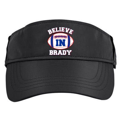Believe In Brady Fan Football Design Adult Drive Performance Visor