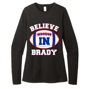 Believe In Brady Fan Football Design Womens CVC Long Sleeve Shirt