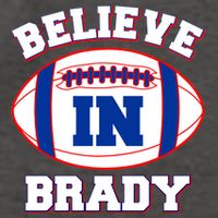 Believe In Brady Fan Football Design Vector Backpack
