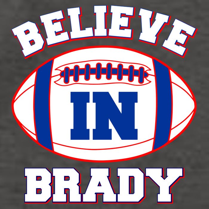 Believe In Brady Fan Football Design Vector Backpack