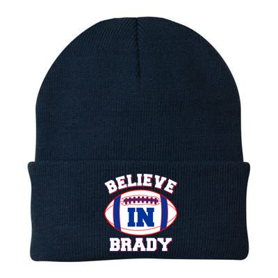 Believe In Brady Fan Football Design Beanie