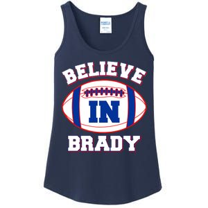 Believe In Brady Fan Football Design Ladies Essential Tank