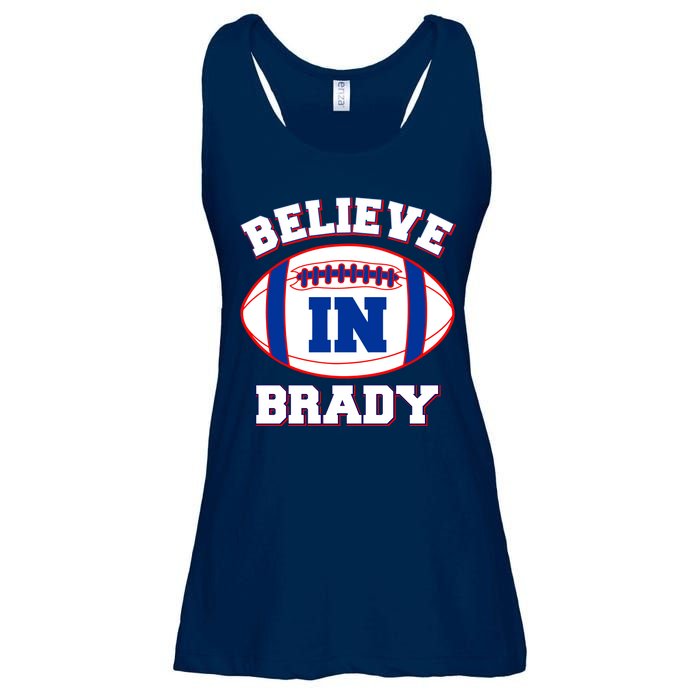 Believe In Brady Fan Football Design Ladies Essential Flowy Tank