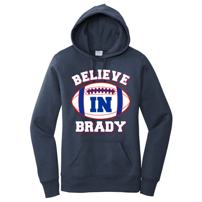 Believe In Brady Fan Football Design Women's Pullover Hoodie