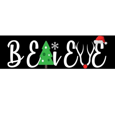 Believe In Christmas Cute Bumper Sticker