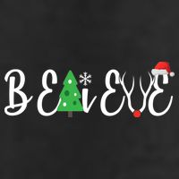 Believe In Christmas Cute 11oz C Handle Ceramic Mug