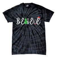 Believe In Christmas Cute Tie-Dye T-Shirt