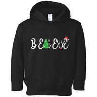 Believe In Christmas Cute Toddler Hoodie