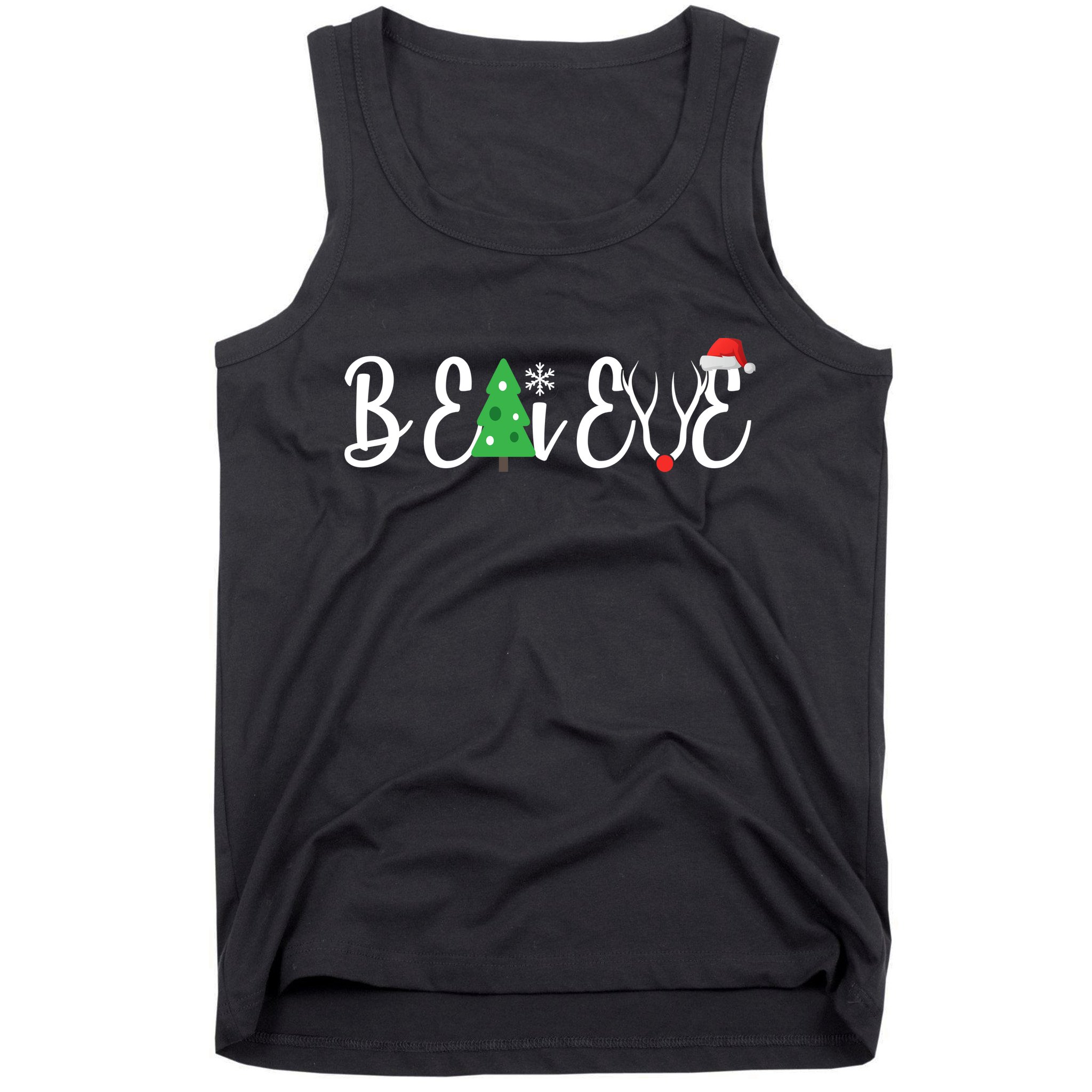 Believe In Christmas Cute Tank Top