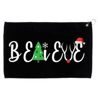 Believe In Christmas Cute Grommeted Golf Towel