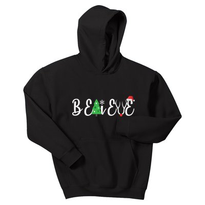 Believe In Christmas Cute Kids Hoodie