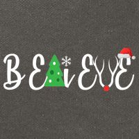 Believe In Christmas Cute Cotton Canvas Backpack