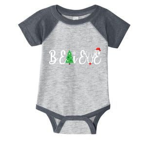 Believe In Christmas Cute Infant Baby Jersey Bodysuit