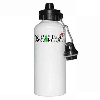 Believe In Christmas Cute Aluminum Water Bottle