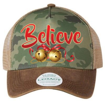 Believe In Christmas Jingle Bells Legacy Tie Dye Trucker Hat