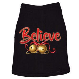 Believe In Christmas Jingle Bells Doggie Tank