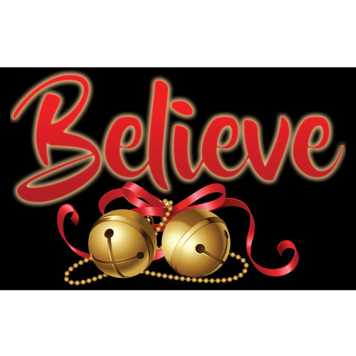 Believe In Christmas Jingle Bells Bumper Sticker