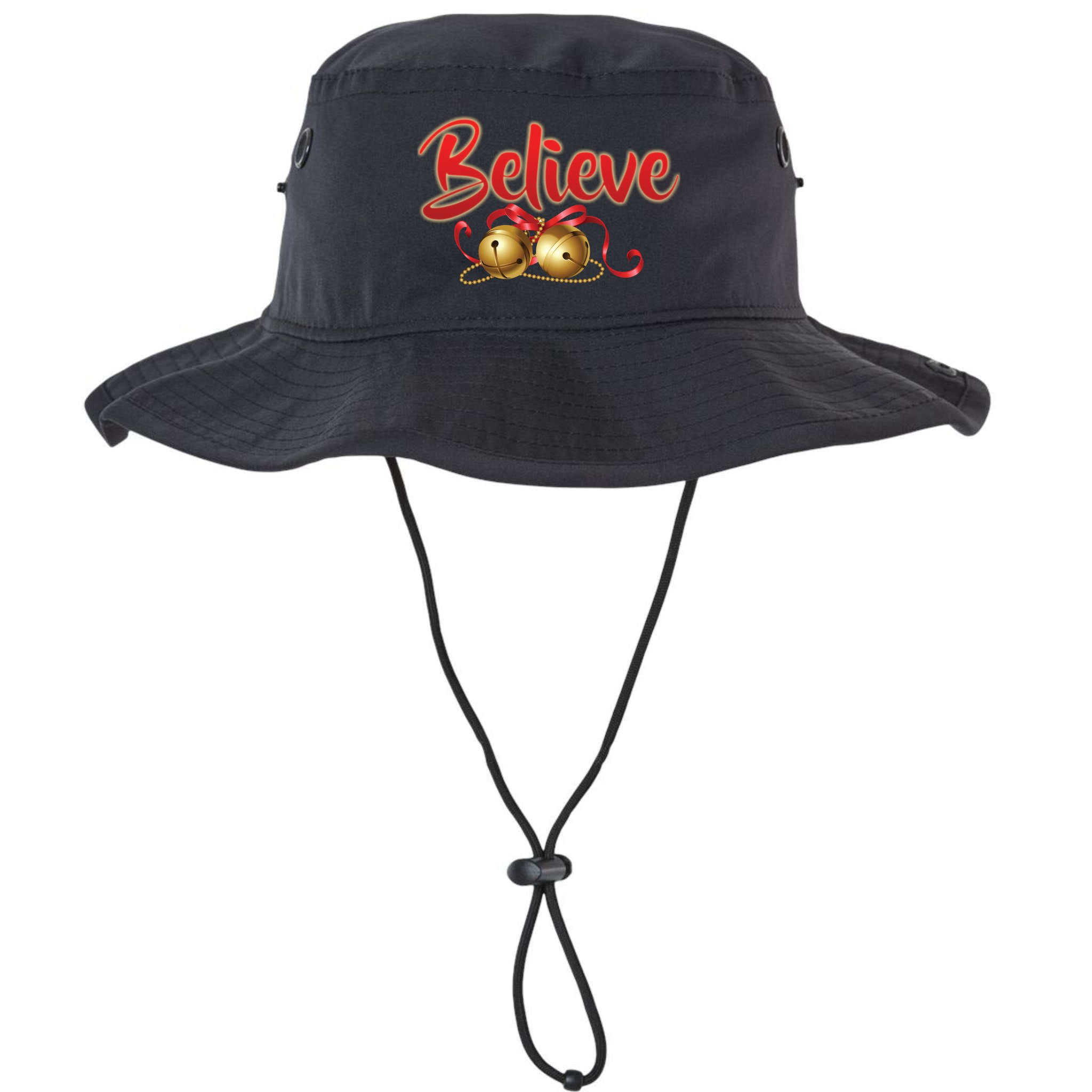 Believe In Christmas Jingle Bells Bucket Hat