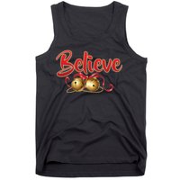 Believe In Christmas Jingle Bells Tank Top