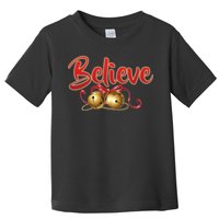 Believe In Christmas Jingle Bells Toddler T-Shirt