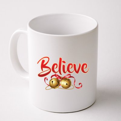 Believe In Christmas Jingle Bells Coffee Mug