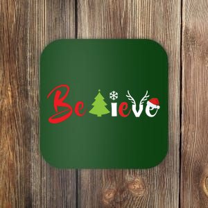 Believe In Christmas Spirit Coaster