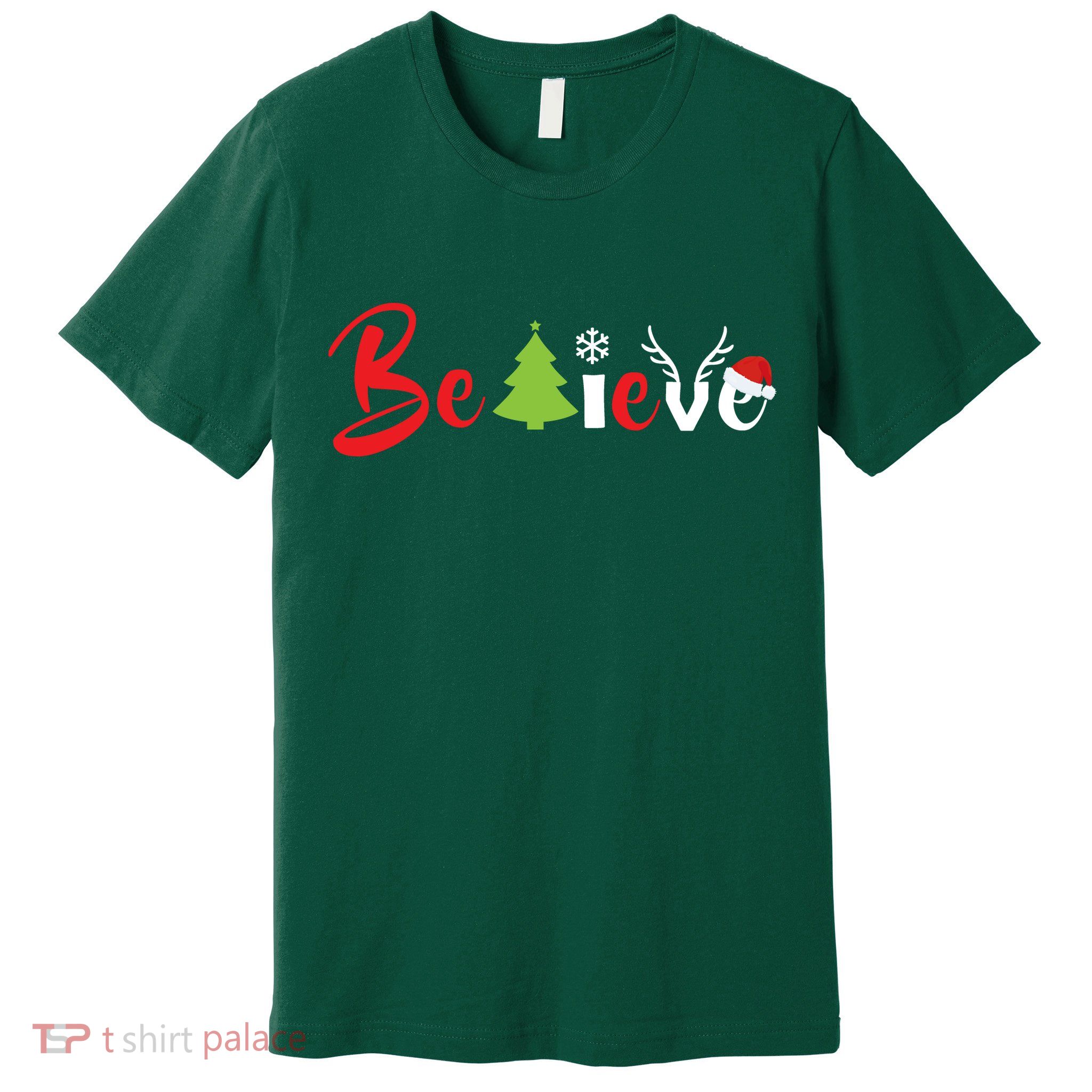Believe In Christmas Spirit Premium T-Shirt