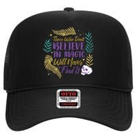 Believe In Magic High Crown Mesh Back Trucker Hat