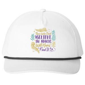 Believe In Magic Snapback Five-Panel Rope Hat