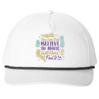 Believe In Magic Snapback Five-Panel Rope Hat