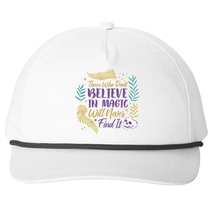 Believe In Magic Snapback Five-Panel Rope Hat