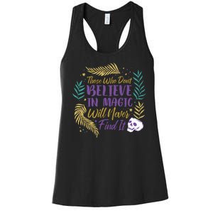 Believe In Magic Women's Racerback Tank