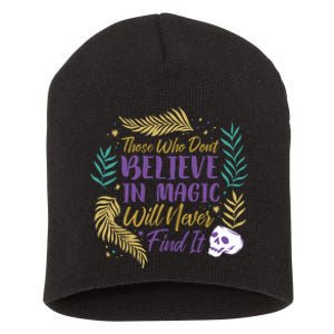 Believe In Magic Short Acrylic Beanie