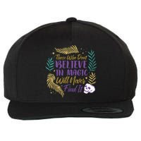 Believe In Magic Wool Snapback Cap