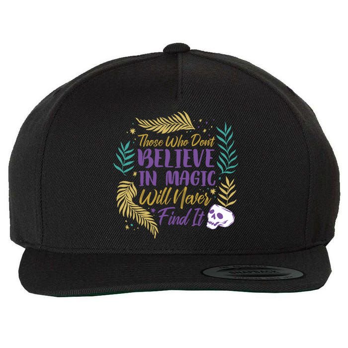 Believe In Magic Wool Snapback Cap