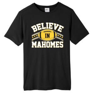 Believe In Mahomes KC Football Kansas City Fan Tall Fusion ChromaSoft Performance T-Shirt