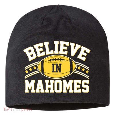 Believe In Mahomes KC Football Kansas City Fan Sustainable Beanie