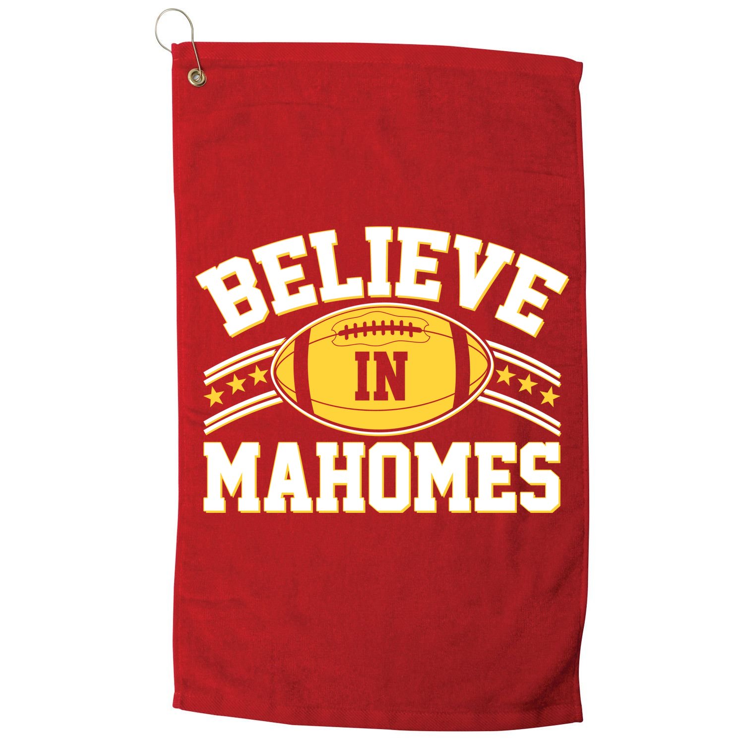 Believe In Mahomes KC Football Kansas City Fan Golf Towel