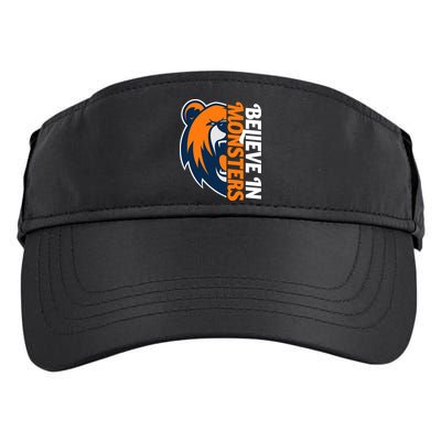 Believe In Monsters Chicago Football Adult Drive Performance Visor