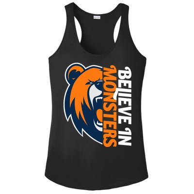 Believe In Monsters Chicago Football Ladies PosiCharge Competitor Racerback Tank