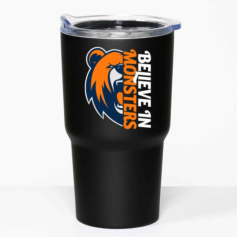 Believe In Monsters Chicago Football Tumbler