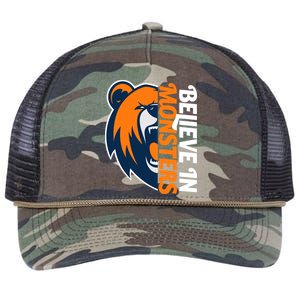 Believe In Monsters Chicago Football Retro Rope Trucker Hat Cap