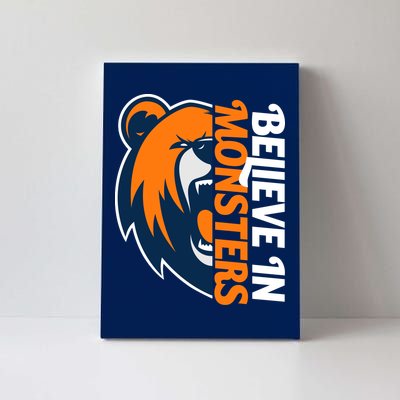 Believe In Monsters Chicago Football Canvas