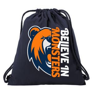 Believe In Monsters Chicago Football Drawstring Bag