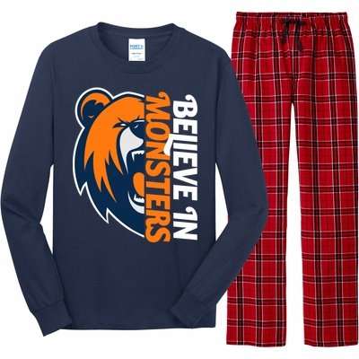 Believe In Monsters Chicago Football Long Sleeve Pajama Set