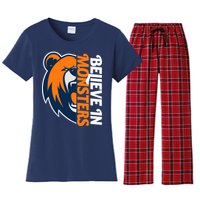 Believe In Monsters Chicago Football Women's Flannel Pajama Set