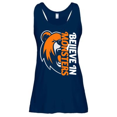 Believe In Monsters Chicago Football Ladies Essential Flowy Tank