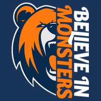 Believe In Monsters Chicago Football 16 in Basic Backpack