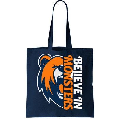 Believe In Monsters Chicago Football Tote Bag