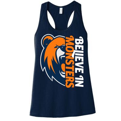 Believe In Monsters Chicago Football Women's Racerback Tank